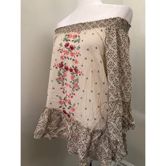 Democracy Floral Bell Sleeve Blouse - Picture 7 of 8